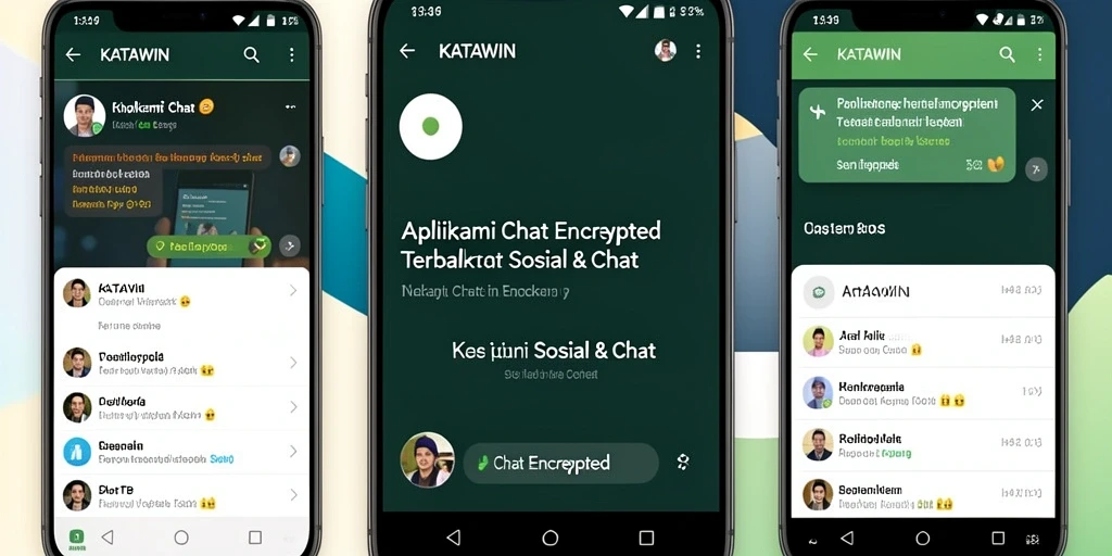 Tampilan antarmuka aplikasi KATAWIN yang modern dan aman.