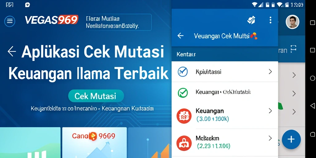Tampilan antarmuka aplikasi Cek Mutasi VEGAS969 yang sederhana dan efisien.