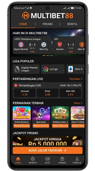 Tampilan link alternatif multibet88